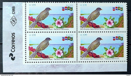 C 3985 Brazil Stamp Diplomatic Relations Brazil Dominican Republican Ave Passar Flag 2021 Vignette Correios - Unused Stamps