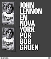 C 3982 Brazil Stamp Selo Do John Lennon 2021 Bob Gruen With Vignette - Other & Unclassified