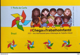 C 3984 Brazil Stamp No More Child Labor Self Adhesive Child 2021 With Lower Vignette - Nuovi