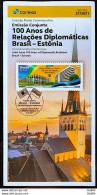 Brochure Brazil Edital 2021 21 Diplomatic Relations Estonia Without Stamp - Other & Unclassified