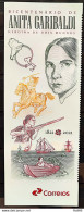 Brazil Stamp Vignette 200 Years Anita Garibaldi Horse Military Gun 2021 - Nuevos