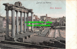 R495952 Saluti Da Roma. Foro Romano. Alterocca. Postcard - Monde