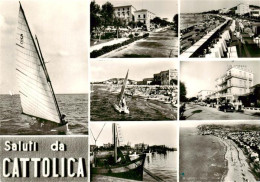 73892805 Cattolica  Provincia Rimini IT Promenade Segeln Hafen Strand  - Sonstige & Ohne Zuordnung