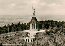 73892758 Teutoburgerwald Herrmannsdenkmal Fliegeraufnahme Teutoburgerwald - Detmold