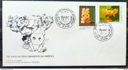 Brazil Envelope FDC 480 1989 Discovery Of America Indian CBC PA 01 - FDC