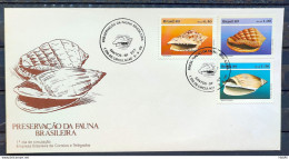 Brazil Envelope FDC 479 1989 Mollusks CBC SP 02 - FDC