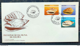 Brazil Envelope FDC 479 1989 Mollusks CBC SP 01 - FDC