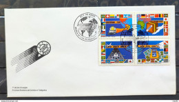 Brazil Envelope FDC 464 1989 ECT POSTAL SERVICE FLAG AVAO CBC BSB 03 - FDC