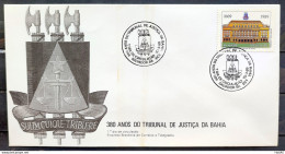 Brazil Envelope FDC 462 1989 Bahia Law Court CBC BA 01 - FDC