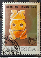 C 1649 Brazil Stamp UPAEP Pre-Columbian People History Indian Vase 1989 Circulated 5 - Gebraucht