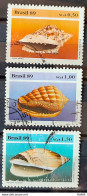 C 1645 Brazil Stamp Brazilian Fauna Mollusk 1989 Complete Series Circulated 1 - Gebruikt