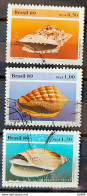 C 1645 Brazil Stamp Brazilian Fauna Mollusk 1989 Complete Series Circulated 1 - Gebraucht