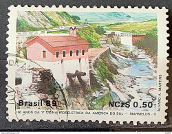 C 1644 Brazil Stamp 100 Years Hydroelectric Marmelos Energy Electricity Juiz De Fora 1989 Circulated 17 - Usati