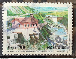 C 1644 Brazil Stamp 100 Years Hydroelectric Marmelos Energy Electricity Juiz De Fora 1989 Circulated 1 - Usados