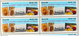 C 1643 Brazil Stamp International Year Art Photography 1989 Block Of 4 - Ongebruikt