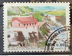 C 1644 Brazil Stamp 100 Years Hydroelectric Marmelos Energy Electricity Juiz De Fora 1989 Circulated 10 - Gebraucht