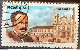 C 1634 Brazil Stamp 150 Years Tobias Barreto Literature 1989 Circulated 1 - Gebraucht