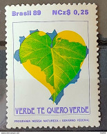 C 1626 Brazil Stamp Program Our Nature Map Heart 1989 - Unused Stamps