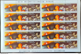 C 1627 Brazil Stamp 200 Years Mining Inconfidence History Church 1989 Sheet - Unused Stamps