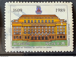 C 1619 Brazil Stamp 380 Years Court Of Justice Of Bahia Law 1989 Circulated 3 - Gebraucht