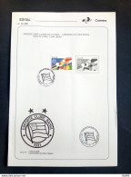 Brochure Brazil Edital 1989 26 Football Clubs Cup Union Sport With Stamp CBC BA Salvador - Storia Postale