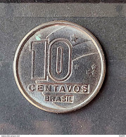 Brazil Coin Brasil 1989 10 Cruzado Novo Gold Sob - Viroflay