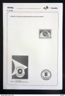 Brochure Brazil Edital 1989 22 Federal Police Without Stamp - Briefe U. Dokumente