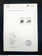 Brochure Brazil Edital 1989 13 Brazilian Gems Mineral Economy Without Stamp - Briefe U. Dokumente