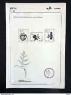 Brochure Brazil Edital 1989 08 Preservation Of The Brazilian Flora Without Stamp - Covers & Documents