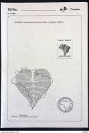 Brochure Brazil Edital 1989 05 Our Nature Map Without Stamp Program - Briefe U. Dokumente