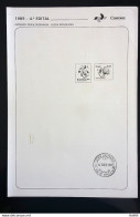 Brochure Brazil Edital 1989 04 Brazilian Flora Ordinary Series Flower Without Stamp - Briefe U. Dokumente