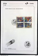 Brochure Brazil Edital 1989 03 Special Services 20 Years Ect With Stamp CBC DF Brasília - Brieven En Documenten