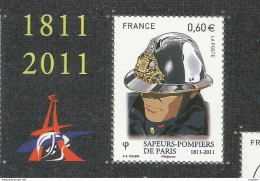 CD / Vintage / Plaquette Sous Blister 10 Timbres NEUFS BI CENTENAIRE SAPEUR POMPIER BSPP Sapeurs-pompiers - Pompieri