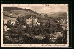 AK Schwarzenberg /Erzgeb., Obererzgebirgische Frauen- Und Haushaltungsschule Aus Der Vogelschau  - Schwarzenberg (Erzgeb.)