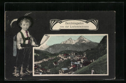 AK Berchtesgaden, Ortsansicht Von Der Locksteinstrasse  - Berchtesgaden