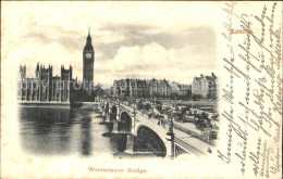 72278808 London Westminster Bridge Palace Of Westminster - Autres & Non Classés