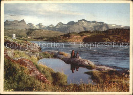 72272837 Norwegen Norge The Saltstraum Malstrom With Boervasstindene In The Back - Noruega