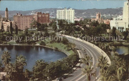 72271995 Los_Angeles_California Wilshire Boulevard With MacArthur Park - Autres & Non Classés