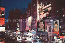 72271140 New_York_City Time Square Broadway And 46th St At Night - Andere & Zonder Classificatie