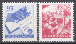 Yugoslavia 1987 Mi#2255-2256 Mint Never Hinged - Unused Stamps