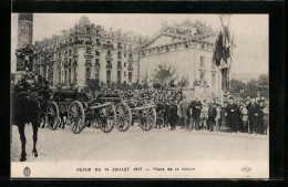 CPA Revue Du 14 Juliet 1917 - Place De La Nation, Artillerie  - Sonstige & Ohne Zuordnung