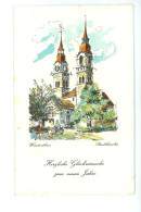 Carte Winterthur Stadtkirche Herzliche Glückwünsche Zum Neuen Jahre ( Format 8,5 X 13,5 Cm ) - Winterthur