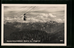 AK Ebensee, Seilschwebebahn Mit Blick Auf Das Totengebirge  - Kabelbanen