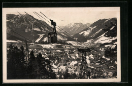 AK Mariazell, Ortsansicht Mit Seilbahn  - Seilbahnen