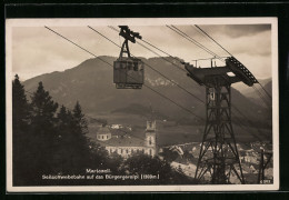 AK Mariazell, Teilansicht Und Bürgeralpe-Seilschwebebahn  - Funiculares