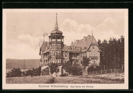 AK Bad Berka B. Weimar, Aussenansicht Kurhotel Wilhelmsburg  - Weimar