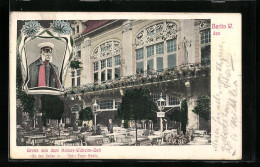 AK Berlin, Kaiser-Wilhelm-Zelt, In Den Zelten 2, Terrasse, Gasthaus  - Tiergarten