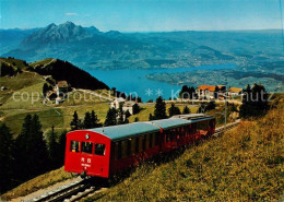 13869204 Vitznau Witznau Vierwaldstaettersee LU Rigi Bahn Mit Pilatus Und Luzern - Autres & Non Classés