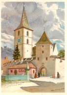 13869113 Muttenz BL Befestigte Kirche Kuenstlerkarte  - Autres & Non Classés