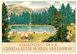 13868982 Seelisberg UR Swimming Pool Grand Und Kulm Hotels Seelisberg UR - Autres & Non Classés